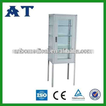 hospital furniture cabinet glass shelf support